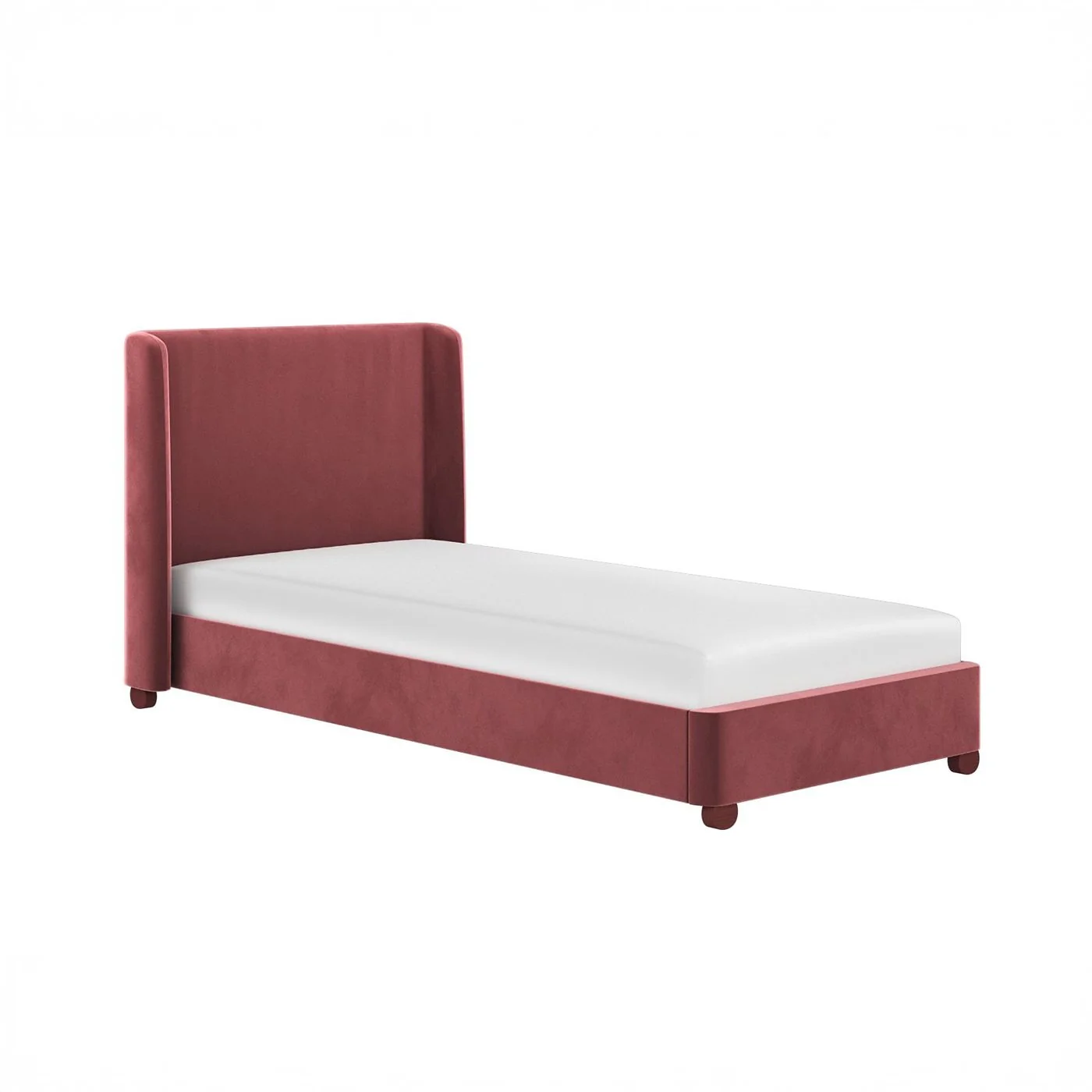 Flair Alma Single Upholstered Bed with Winged Headboard image 4