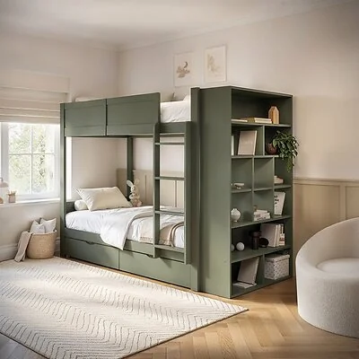 Flair Ruby Wooden Bunk Bed with Storage