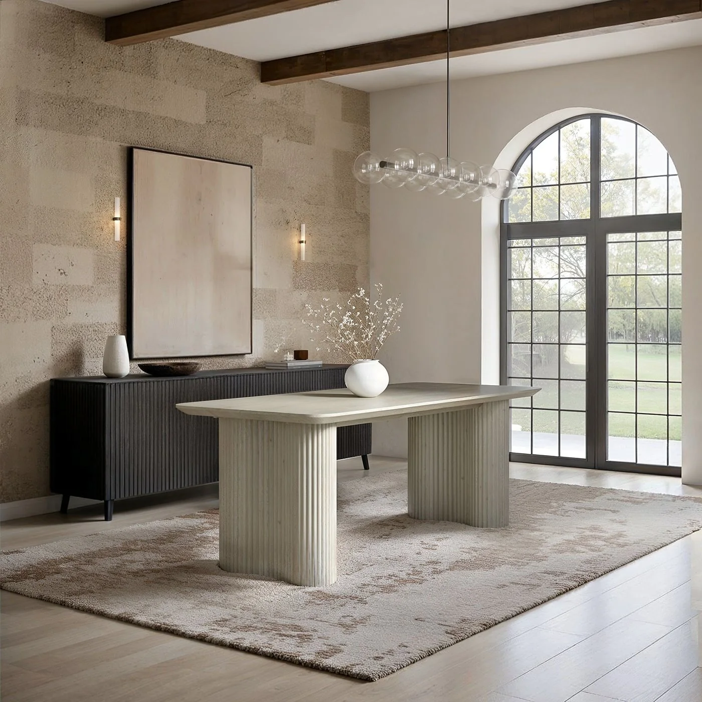 SOLACE+CO Zoya Dining Table with Eira Chairs Set image 5