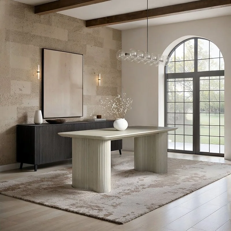 SOLACE+CO Zoya Dining Table with Eira Chairs Set image 5