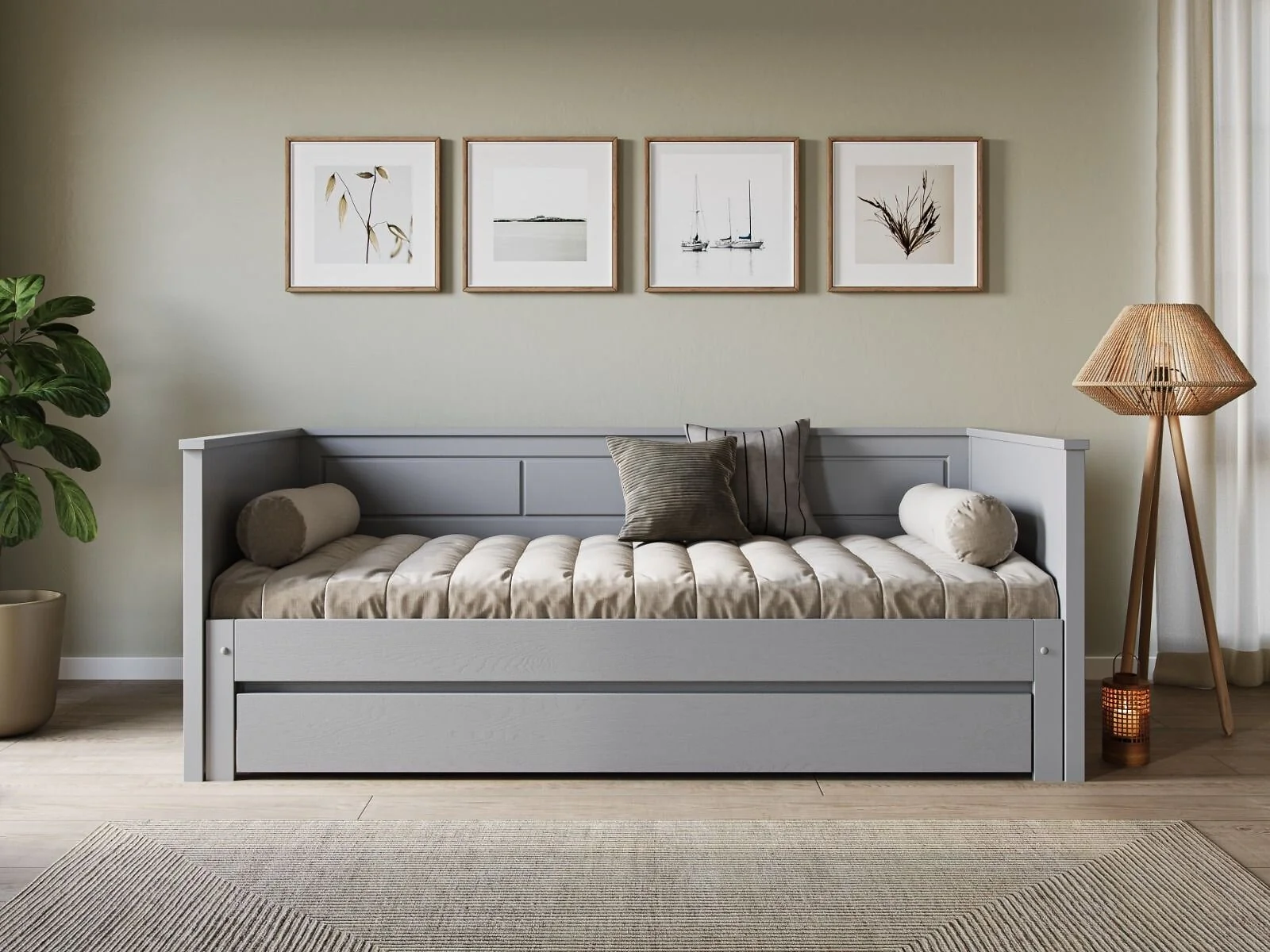 Noomi Erika Solid Wood Guest Bed (FSC-Certified)