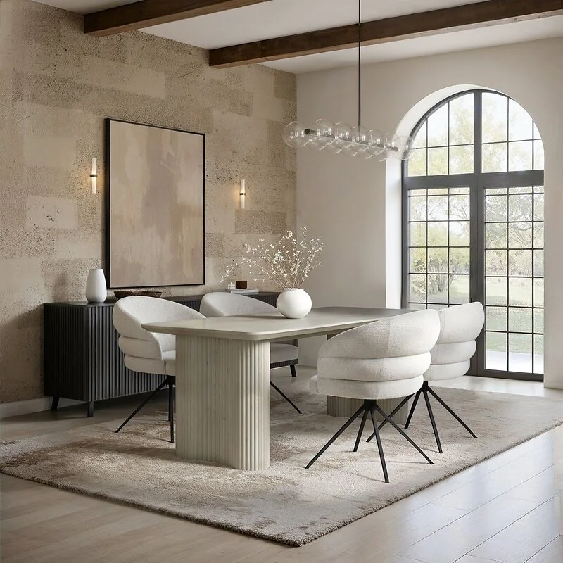 SOLACE+CO Zoya Dining Table with Eira Chairs Set