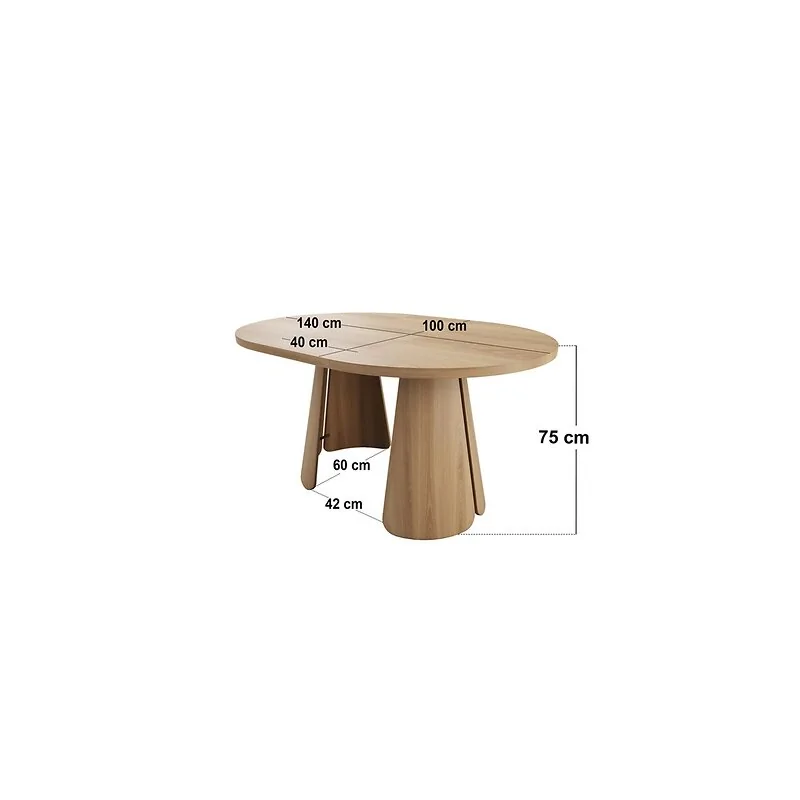 SOLACE+CO Ebony 4-6 Seater Extendable Dining Set with Sylvia Chairs image 13