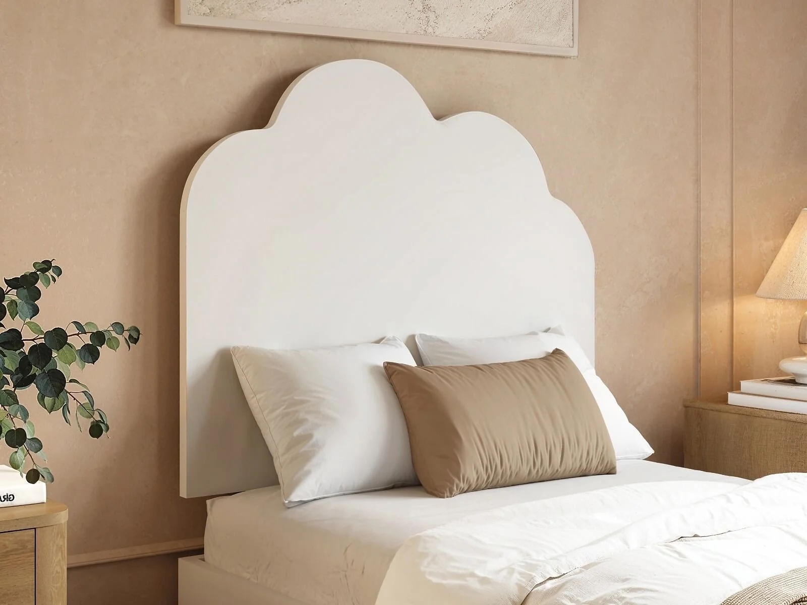 Flair Adara Ottoman Bed with Cloud Headboard White – view 5