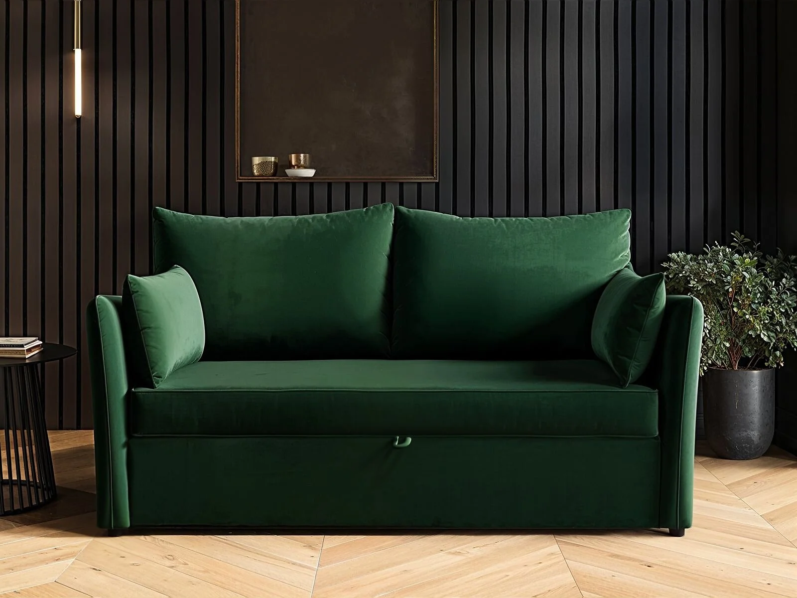 SOLACE+CO Skyler 2 Seater Sofa Bed Velvet – view 2