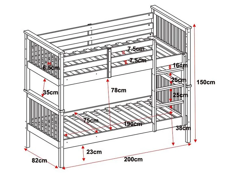 Flair Zoom Bunk Bed Small Single White