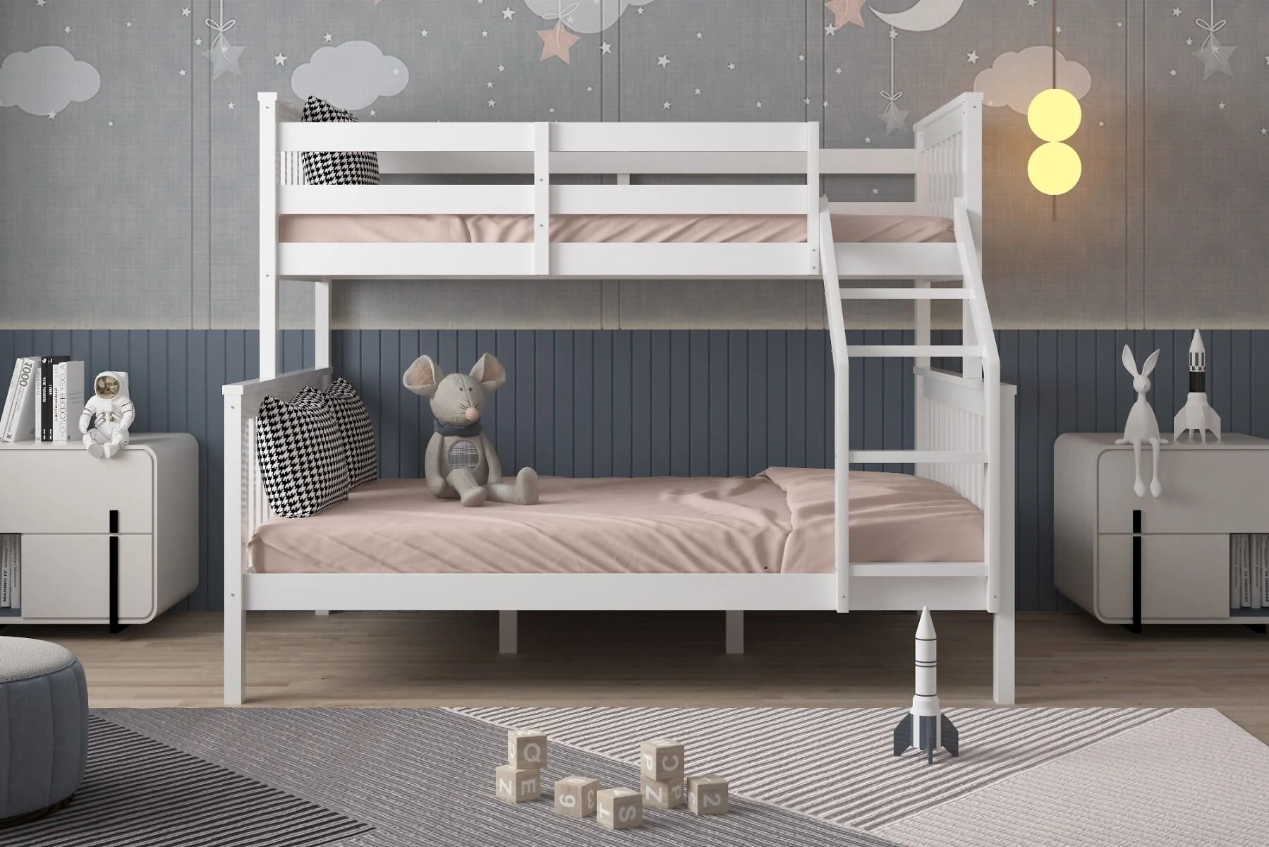 Flair Wooden Zoom Triple Bunk Bed