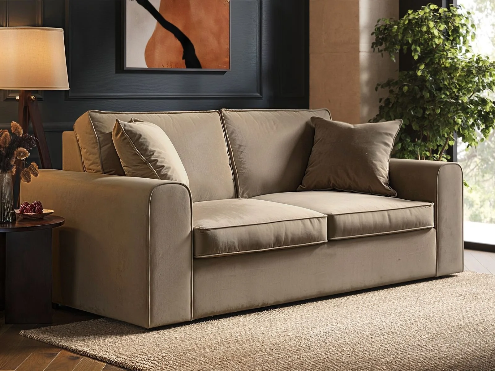 SOLACE+CO Ainsley 3 Seater Sofa Velvet – view 6