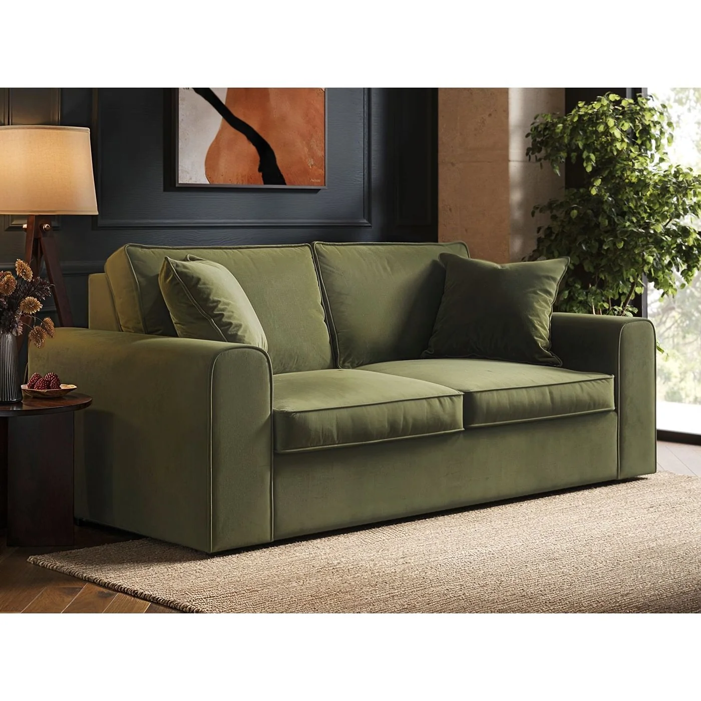 SOLACE+CO Ainsley 3 Seater Sofa Velvet image 14