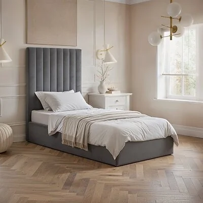 Flair Everley Single Ottoman Bed with Tall Headboard