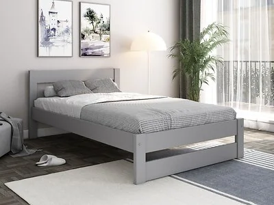 Noomi Tera Solid Wood Small Double Bed (FSC-Certified)