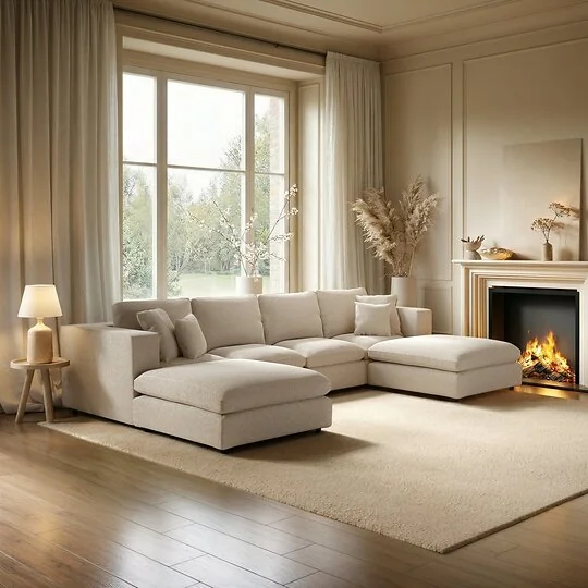 SOLACE+CO Asher Large U Shape Sofa Bundle