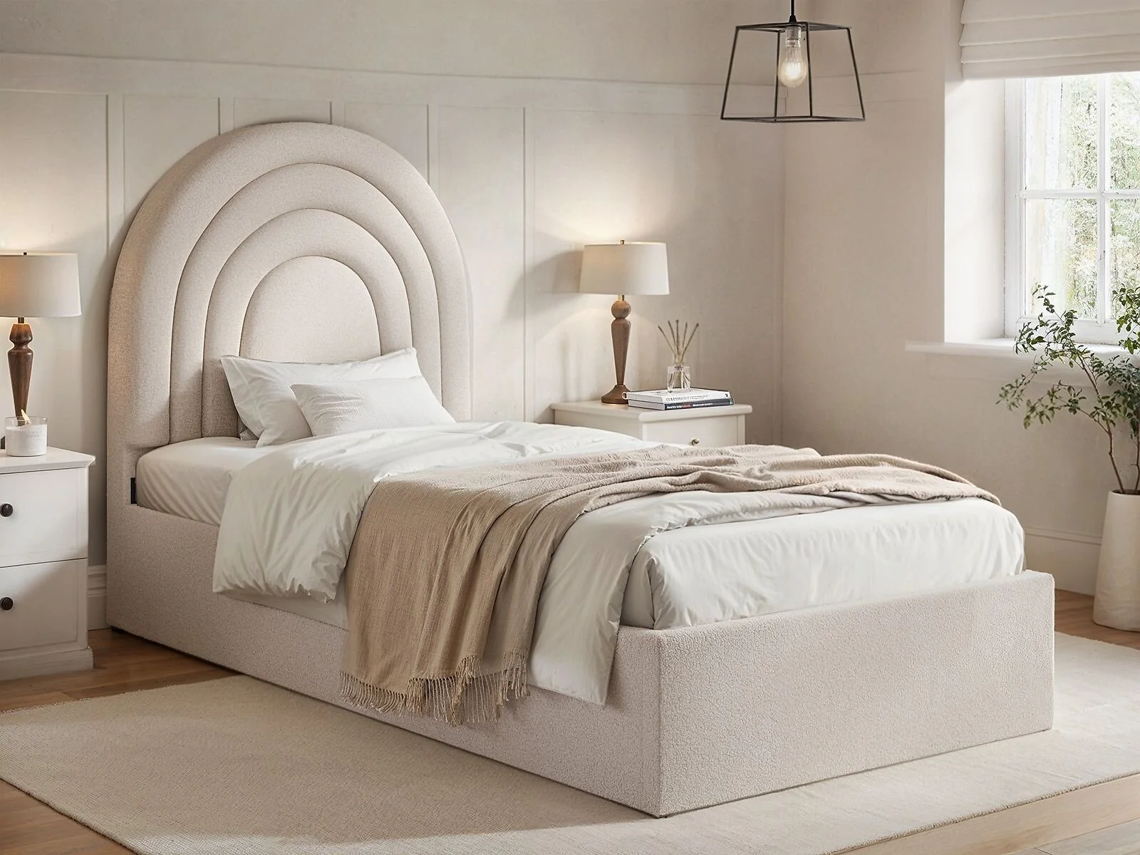 Flair Ava Single Fabric Ottoman Bed – view 2