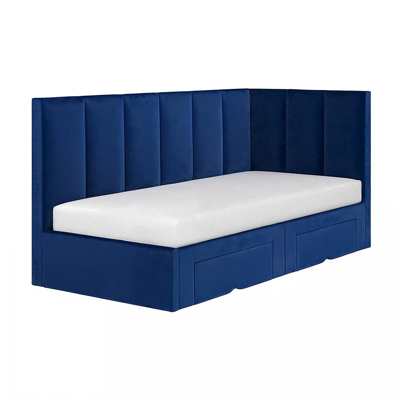 Flair Harley Velvet Bed Frame with Storage Drawers image 4