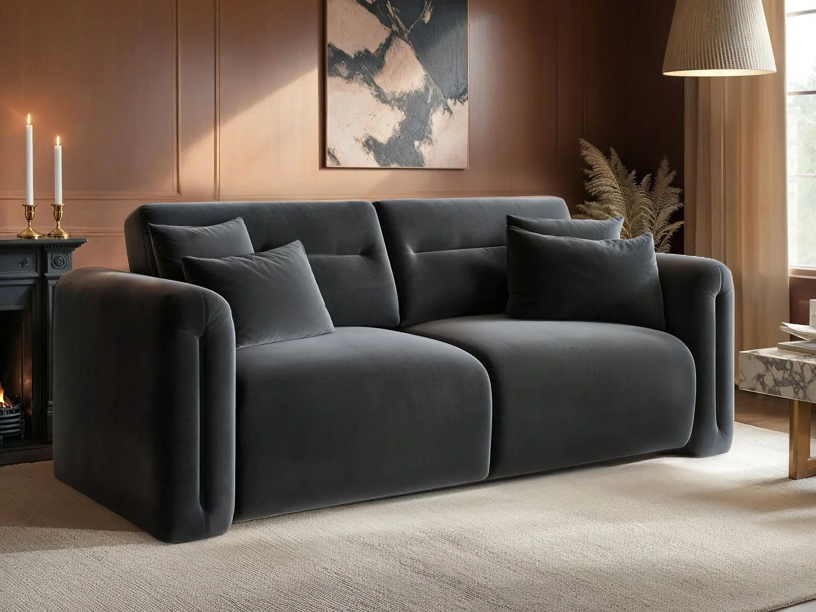 SOLACE+CO Mabel 3 Seater Sofa – view 4