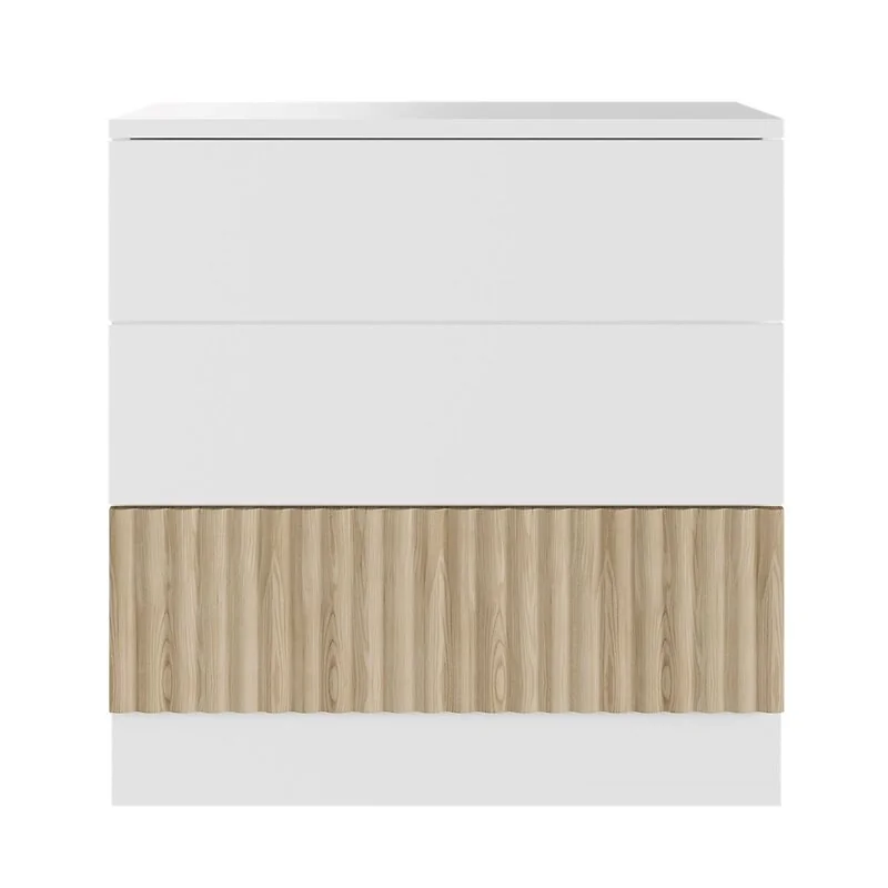 Flair Luca 3 Drawer Chest Ribbed image 5