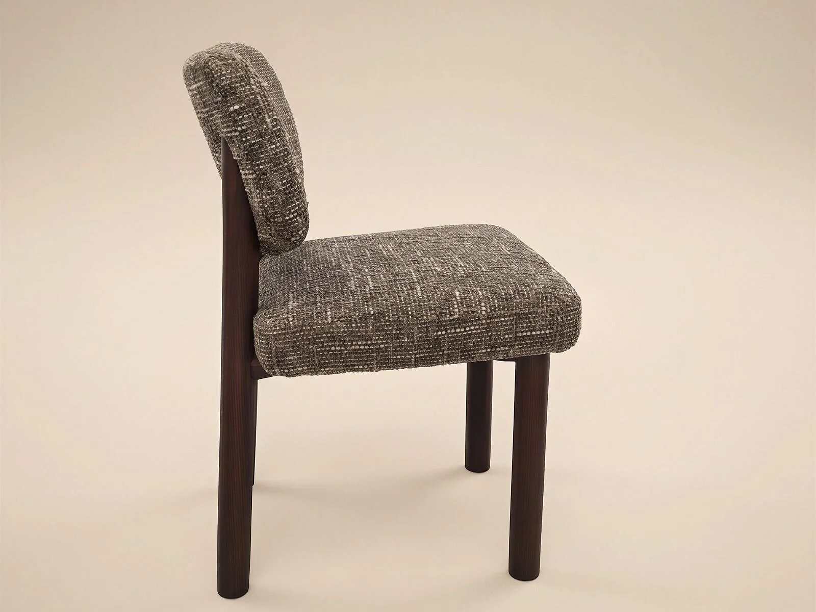 SOLACE+CO Henley Set of 2 Dining Chairs Brown Chenille – view 3