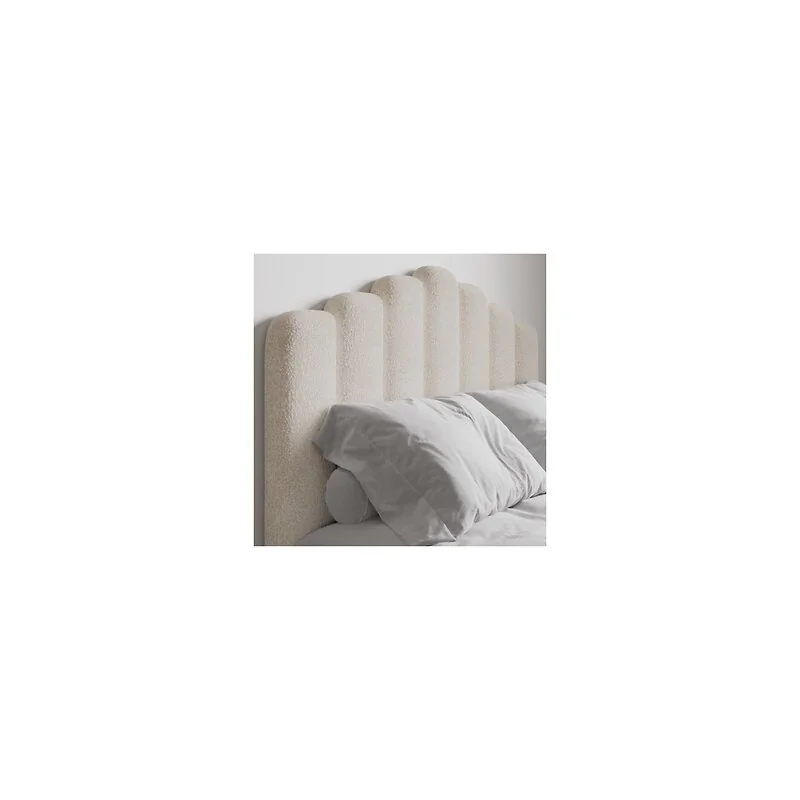 Flair Poseidon Boucle Ottoman Cream image 3