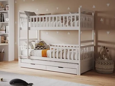 Flair Elvis Wooden Bunk Bed with Trundle & Drawers