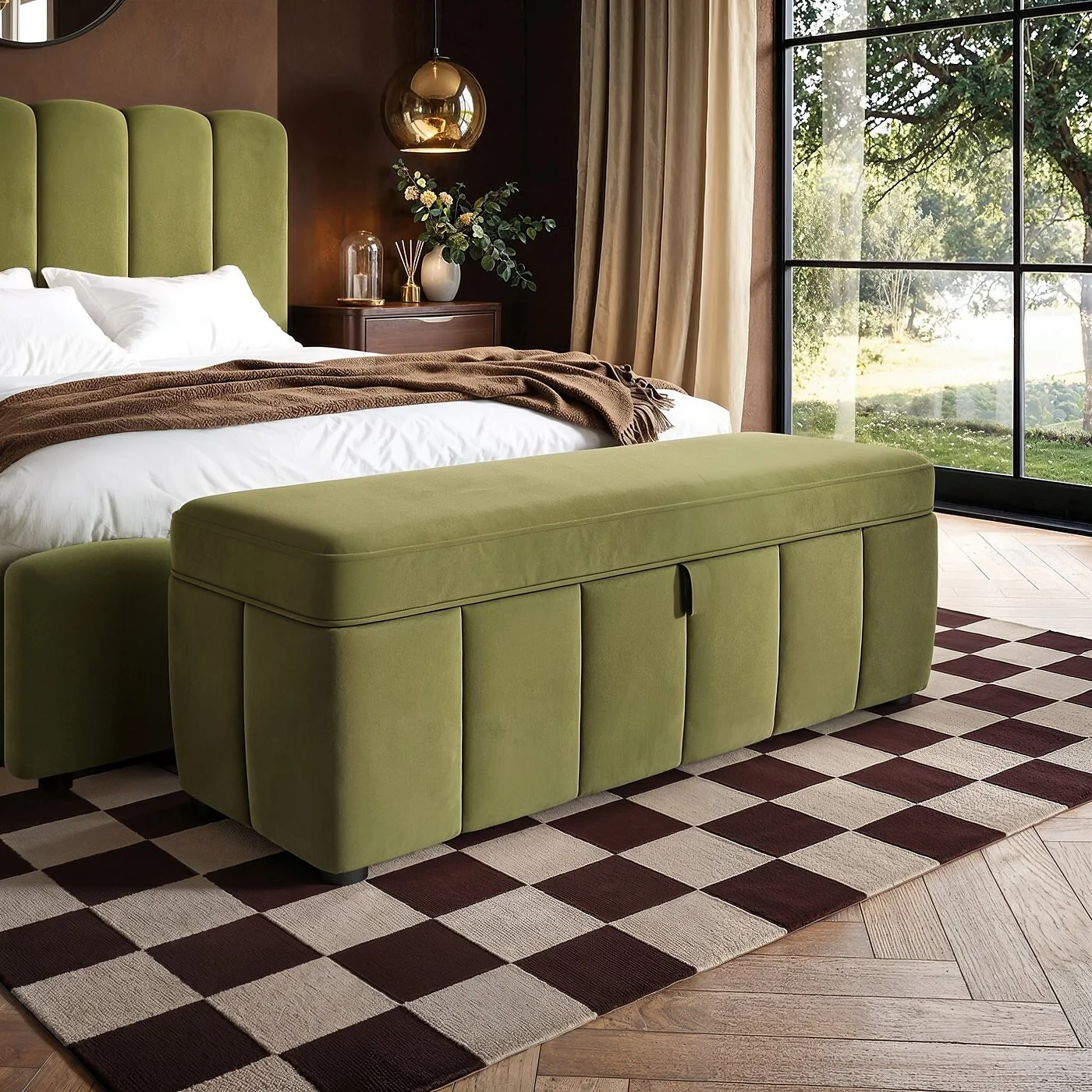 SOLACE+CO Emilie Ottoman Blanket Box