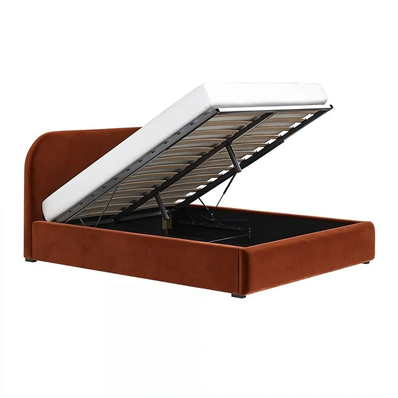 Flair Alba Ottoman Bed Burnt Orange Velvet – view 5