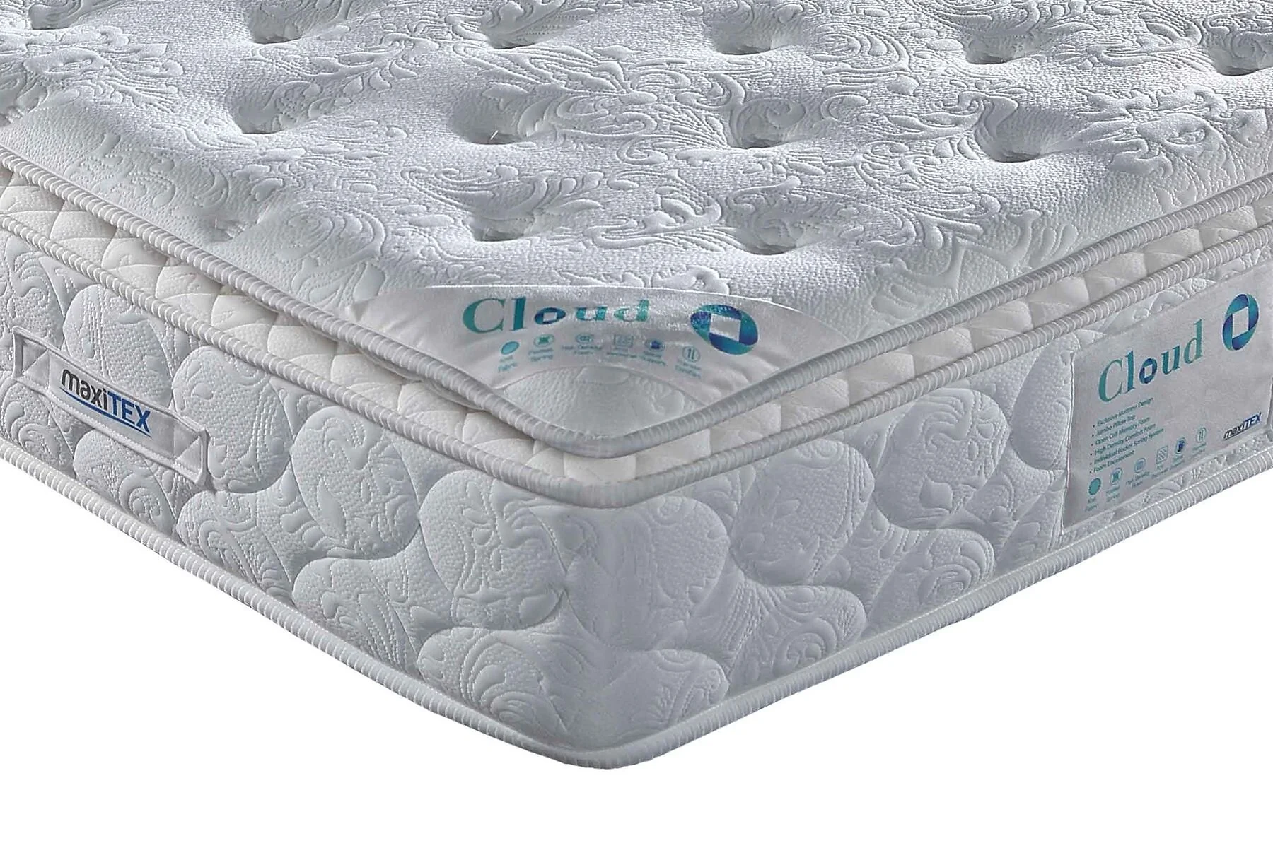 Maxitex cloud pocket sprung memory mattress