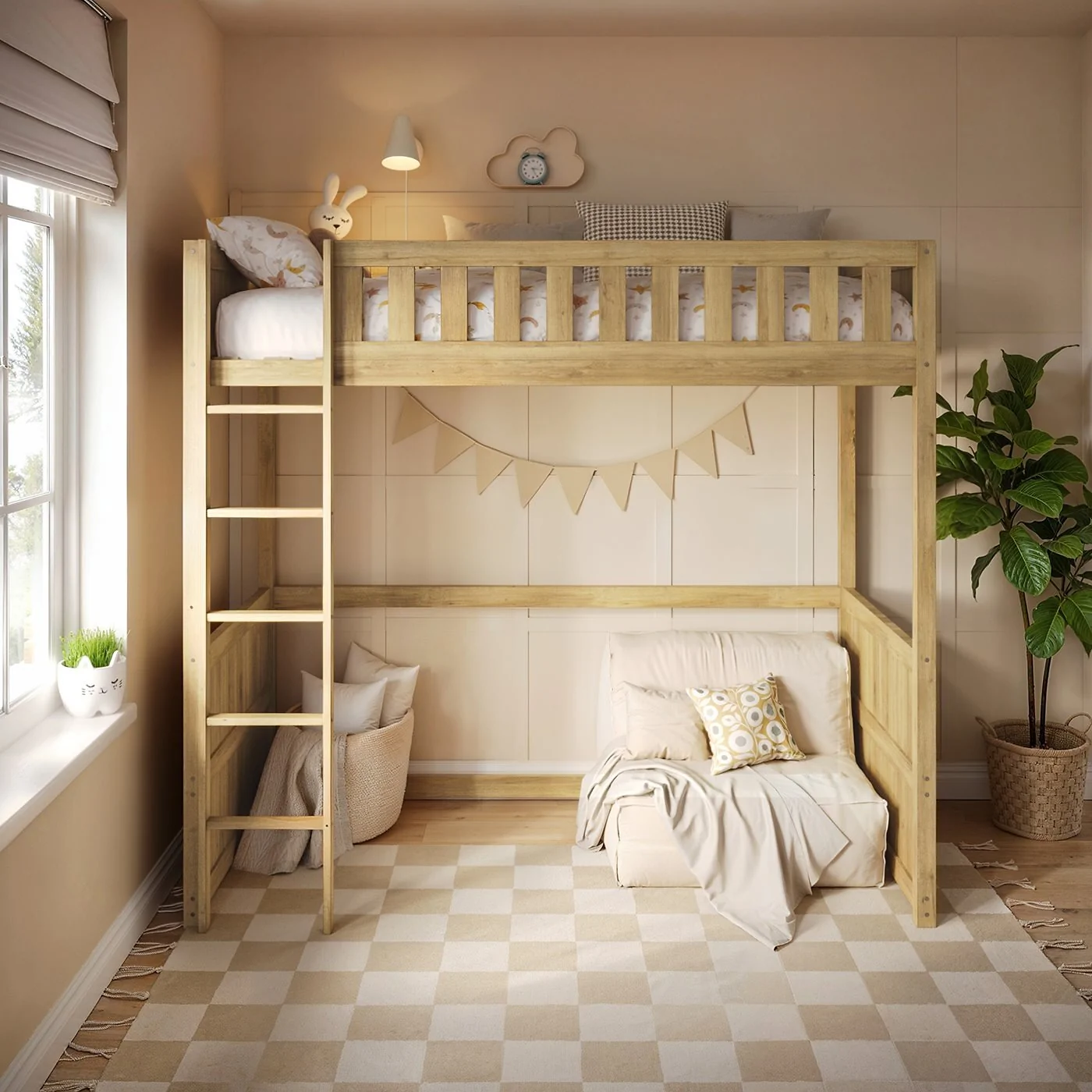 Flair Bea Wooden High Sleeper Bed image 8