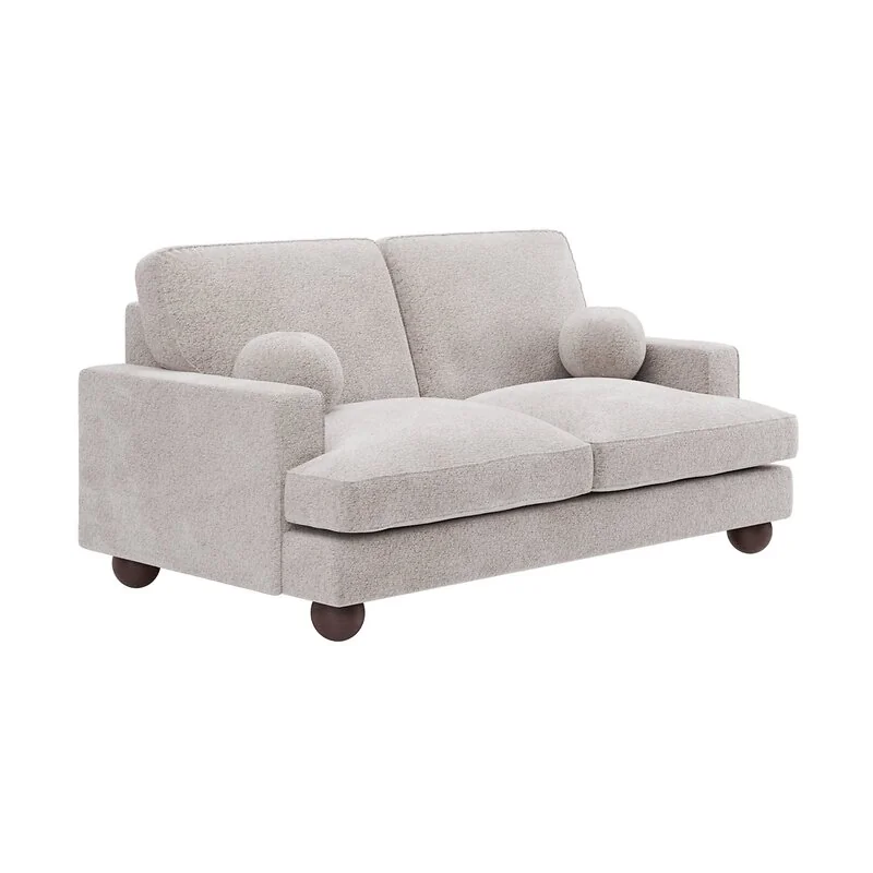 SOLACE+CO Addison 2 Seater Beige Boucle Sofa image 6