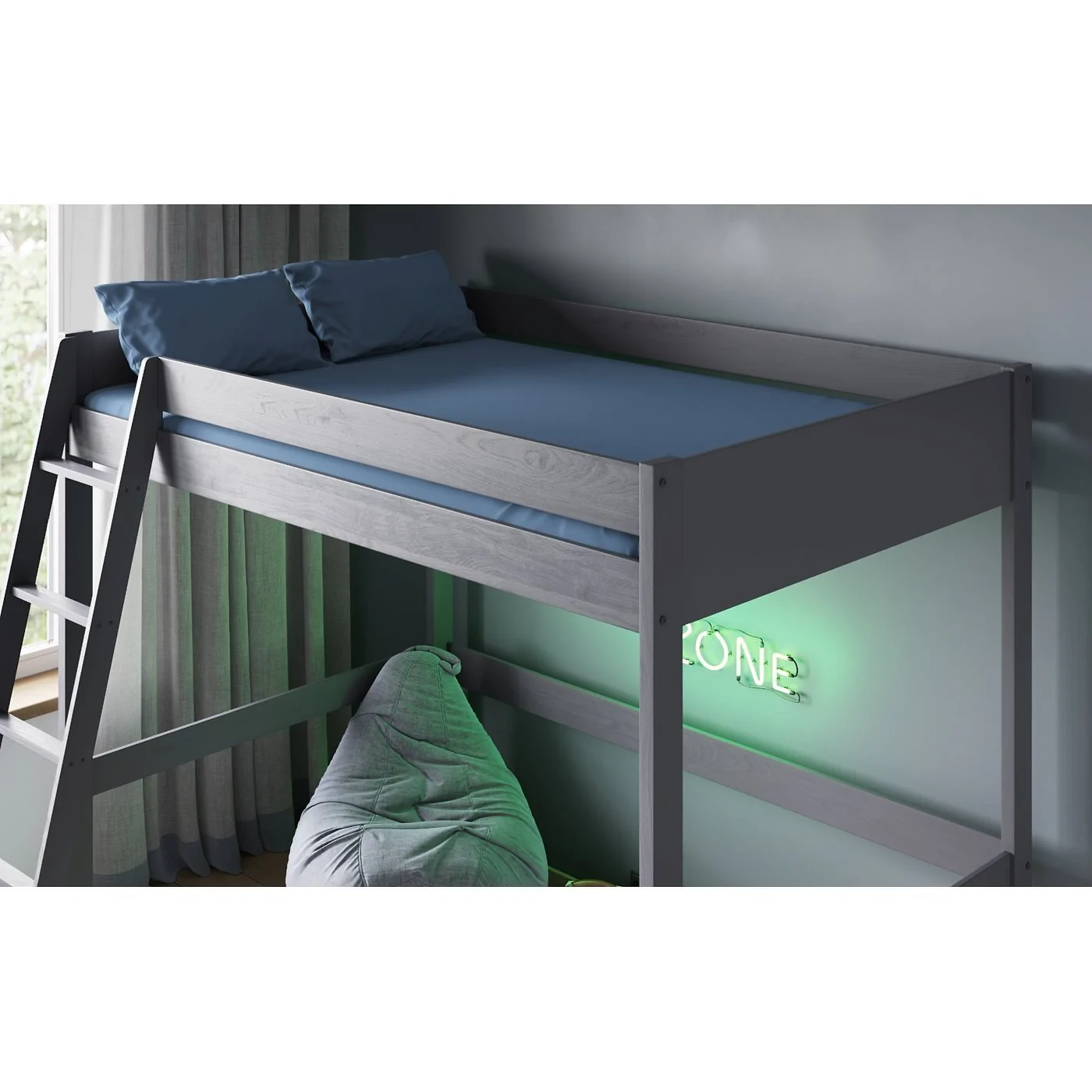 Noomi Tera Solid Wood Small Double High Sleeper Bed image 3