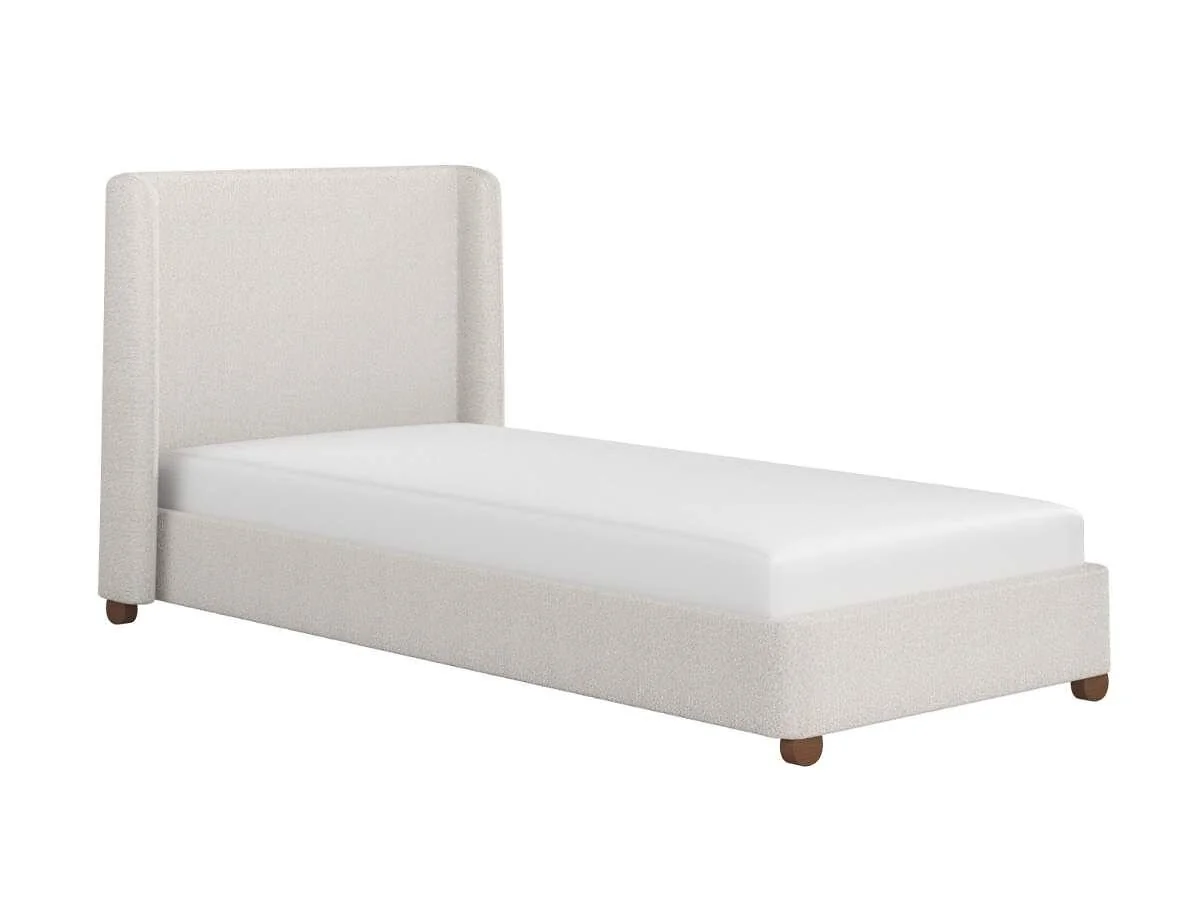 Flair Alma pink single bed with winged headboard - cutout