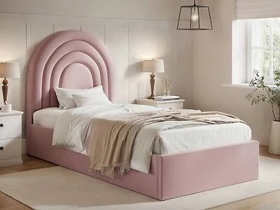 Flair Ava Single Fabric Ottoman Bed