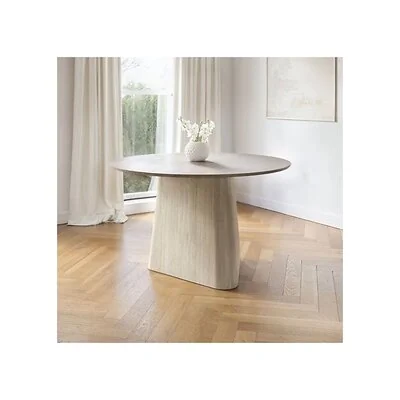 SOLACE+CO Elin Sintered Stone Effect Round Dining Table