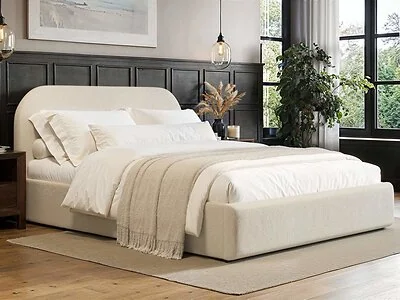 Flair Alba Ottoman Bed Cream Boucle