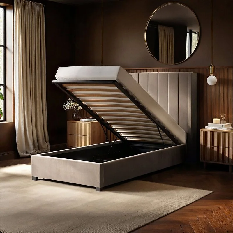 Flair Tiggy Single Ottoman Bed Velvet image 9