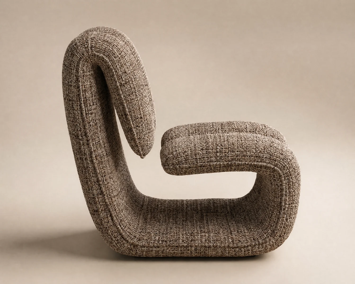 SOLACE+CO Maelys Sculptural Lounge Chair Chenille – view 9