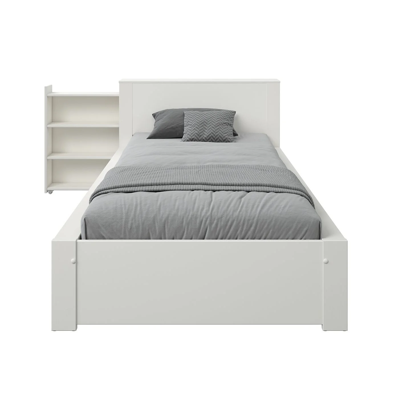 Noomi Juno Secret Storage Bookcase Bed with Drawer White (FSC-Certified) image 10