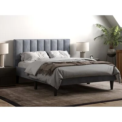 Flair Riverside Fabric Bed Grey