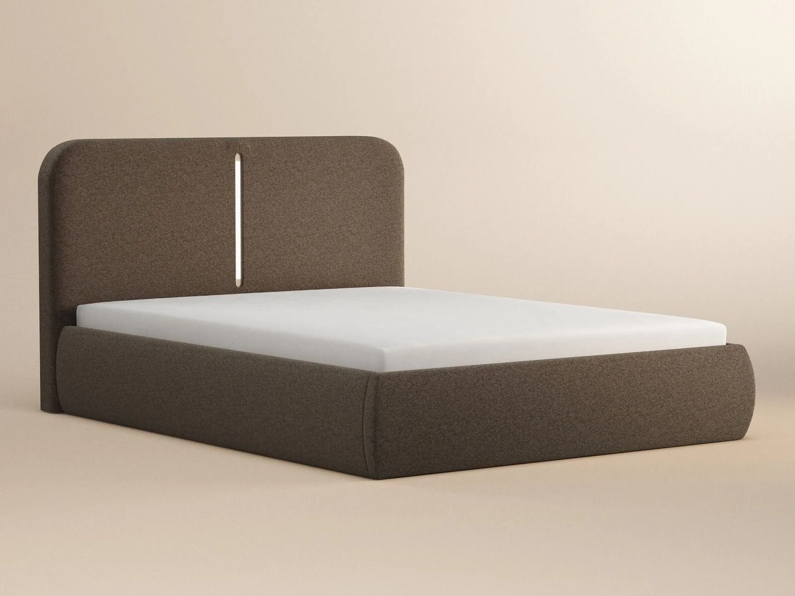 SOLACE+CO Stille Upholstered Ottoman Bed with LED Lighting – view 7