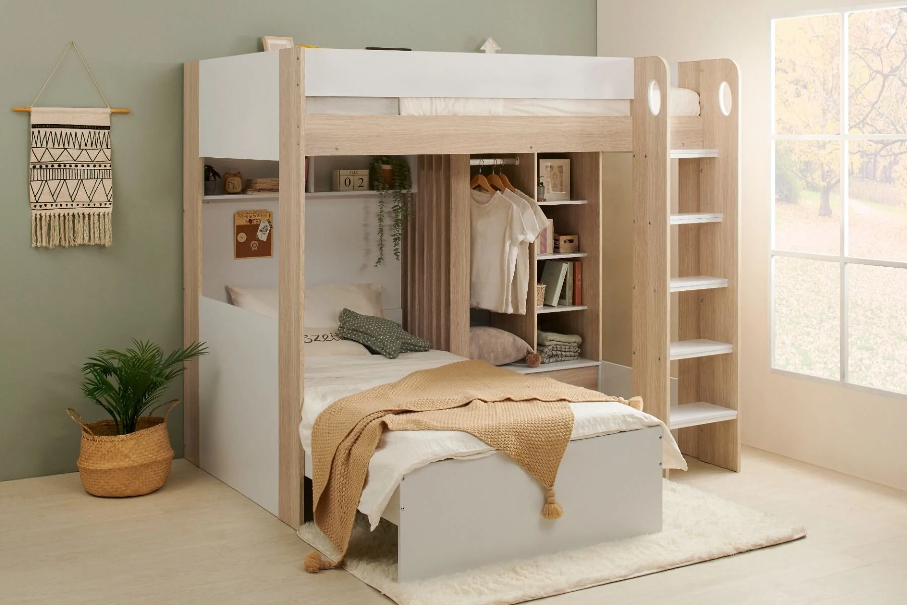 Flair Hampton High Sleeper with Wardrobe & Storage – view 7