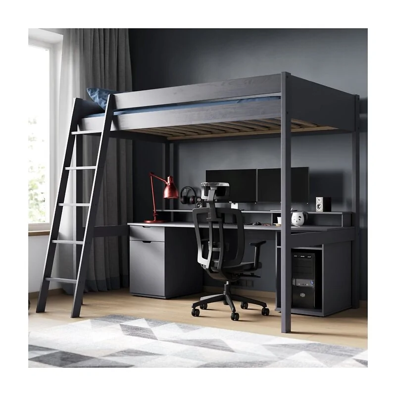 Noomi Tera Solid Wood Small Double Gaming High Sleeper Bed image 4