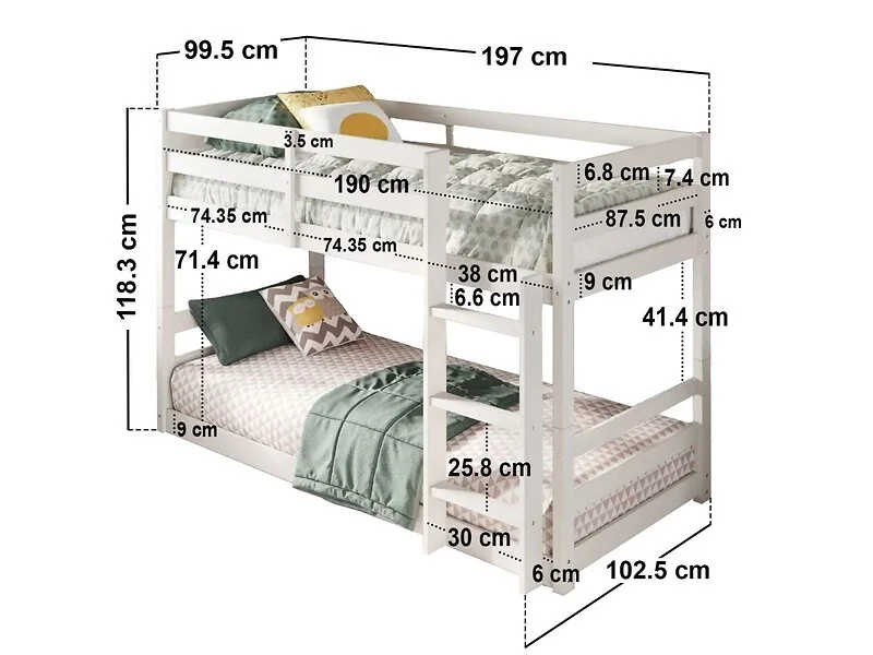 Flair Shasha Low Wooden Detachable Bunk Bed – view 12