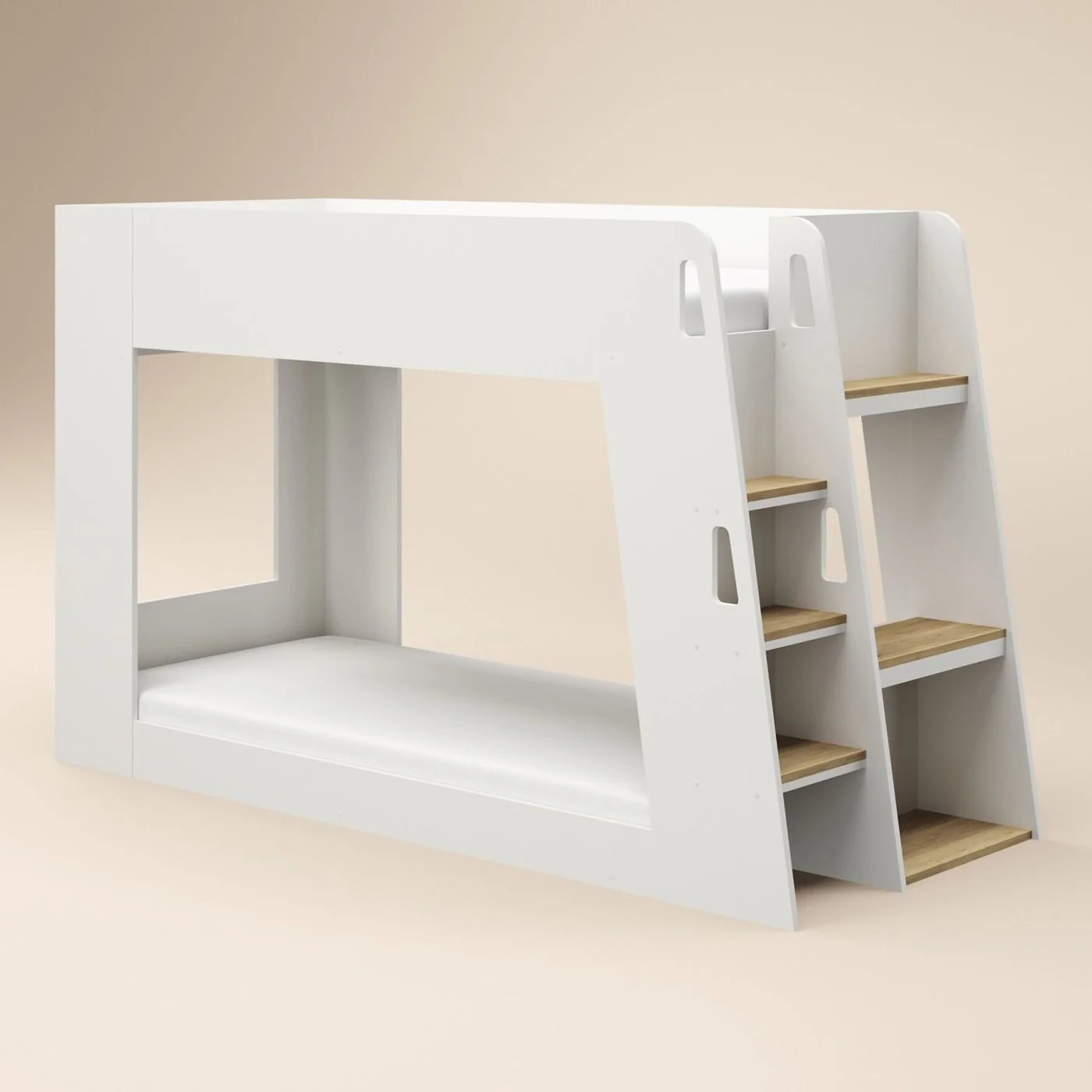 Flair Fern Bunk Bed White & Oak image 3