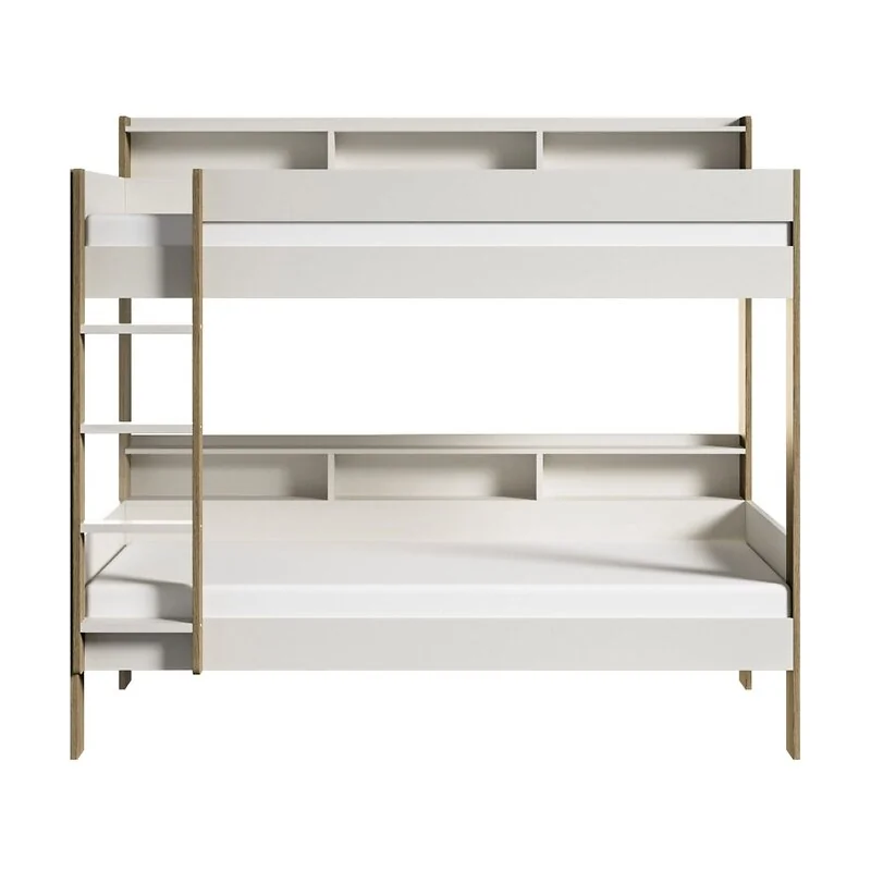 Noomi Bodie Bunk Bed with Shelves White Solid Wood (FSC-Certified) – view 10