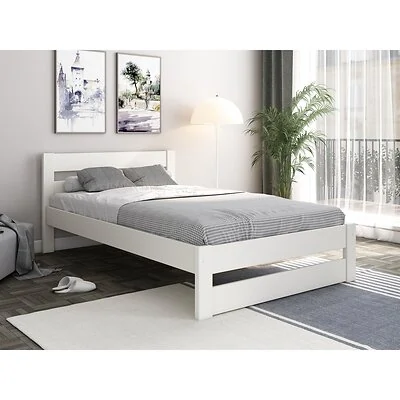 Noomi Tera Solid Wood Small Double Bed