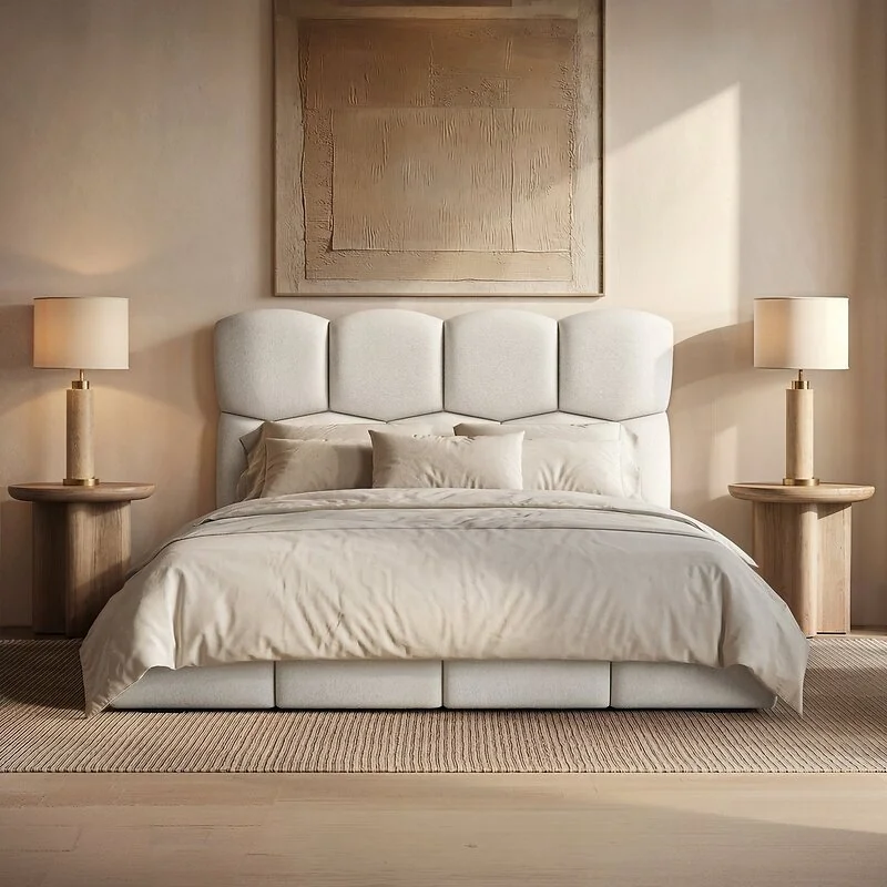 SOLACE+CO Irma Marshmallow Bed Cream Chenille image 4