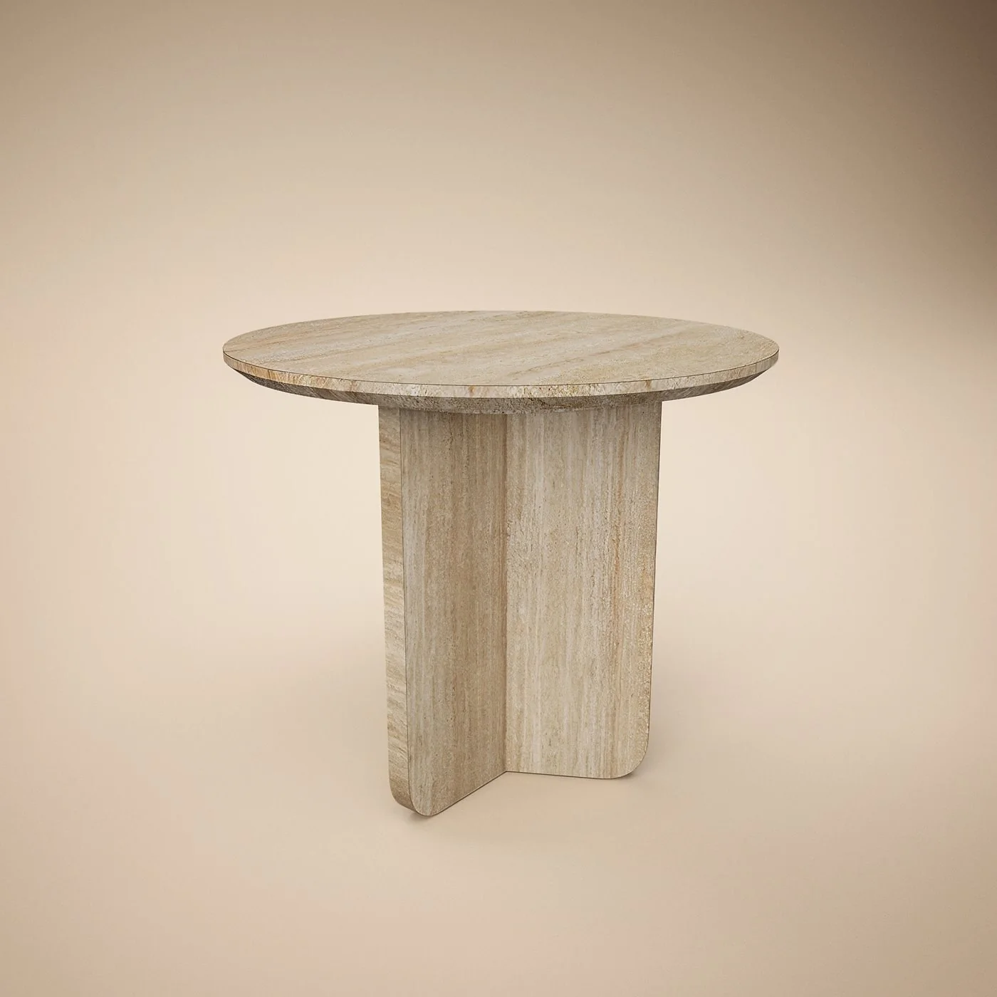 SOLACE+CO Aven Sintered Stone Effect Round Side Table image 3