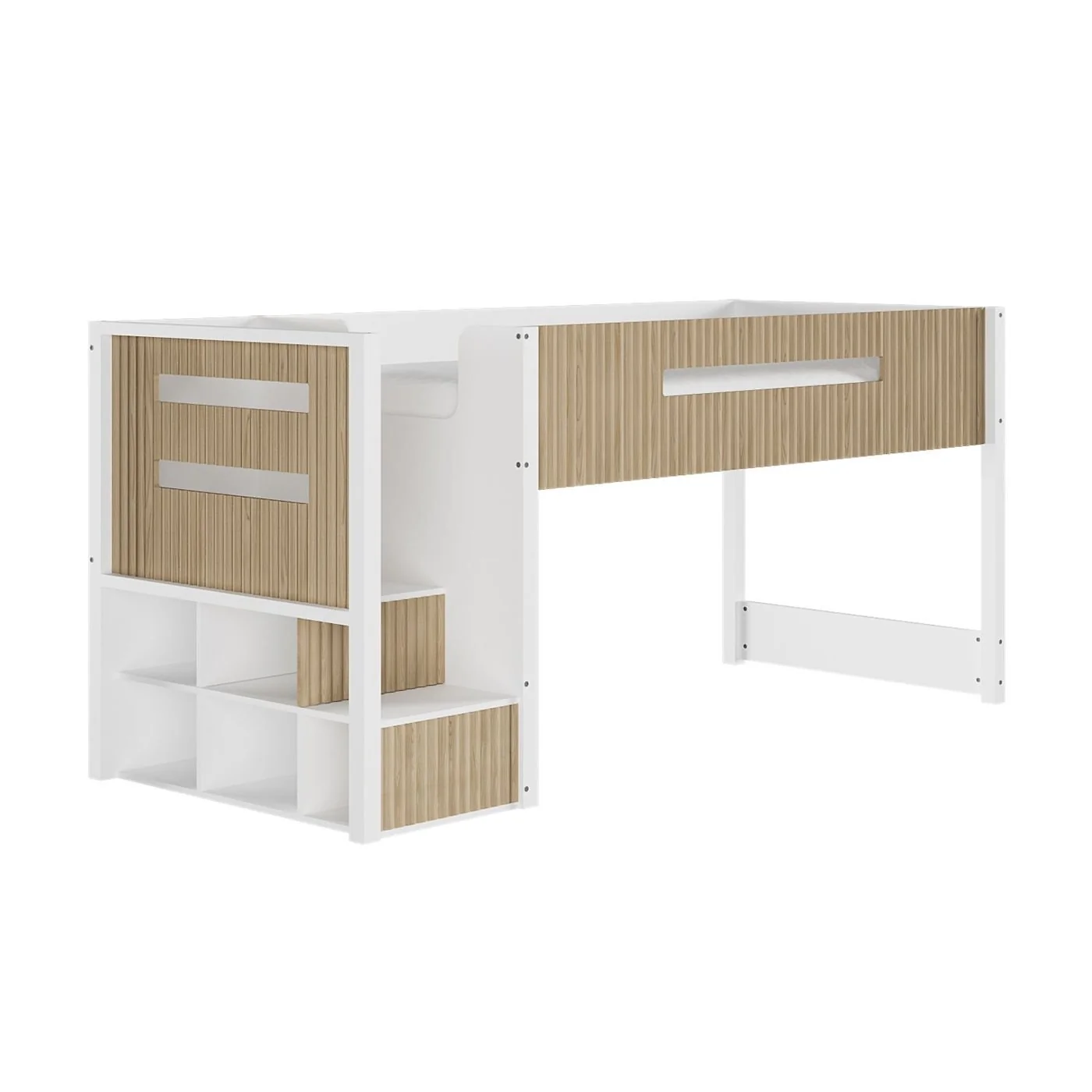 Flair Luca Bed with 3 Drawer Ribbed Set of 2 image 8