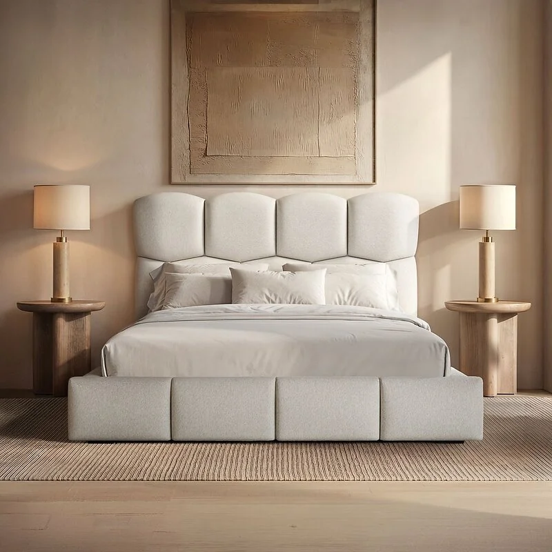 SOLACE+CO Irma Marshmallow Bed Cream Chenille image 2