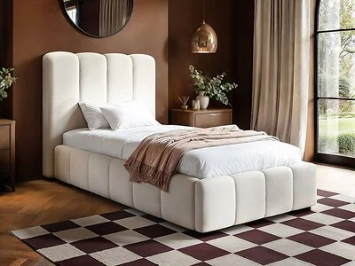 SOLACE+CO Emilie Single Ribbed Ottoman Bed