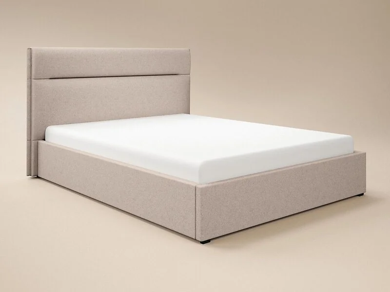 SOLACE+CO Nela Woven Fabric Ottoman Bed – view 15